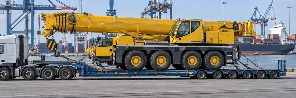 Flat rack & special transport illustration
