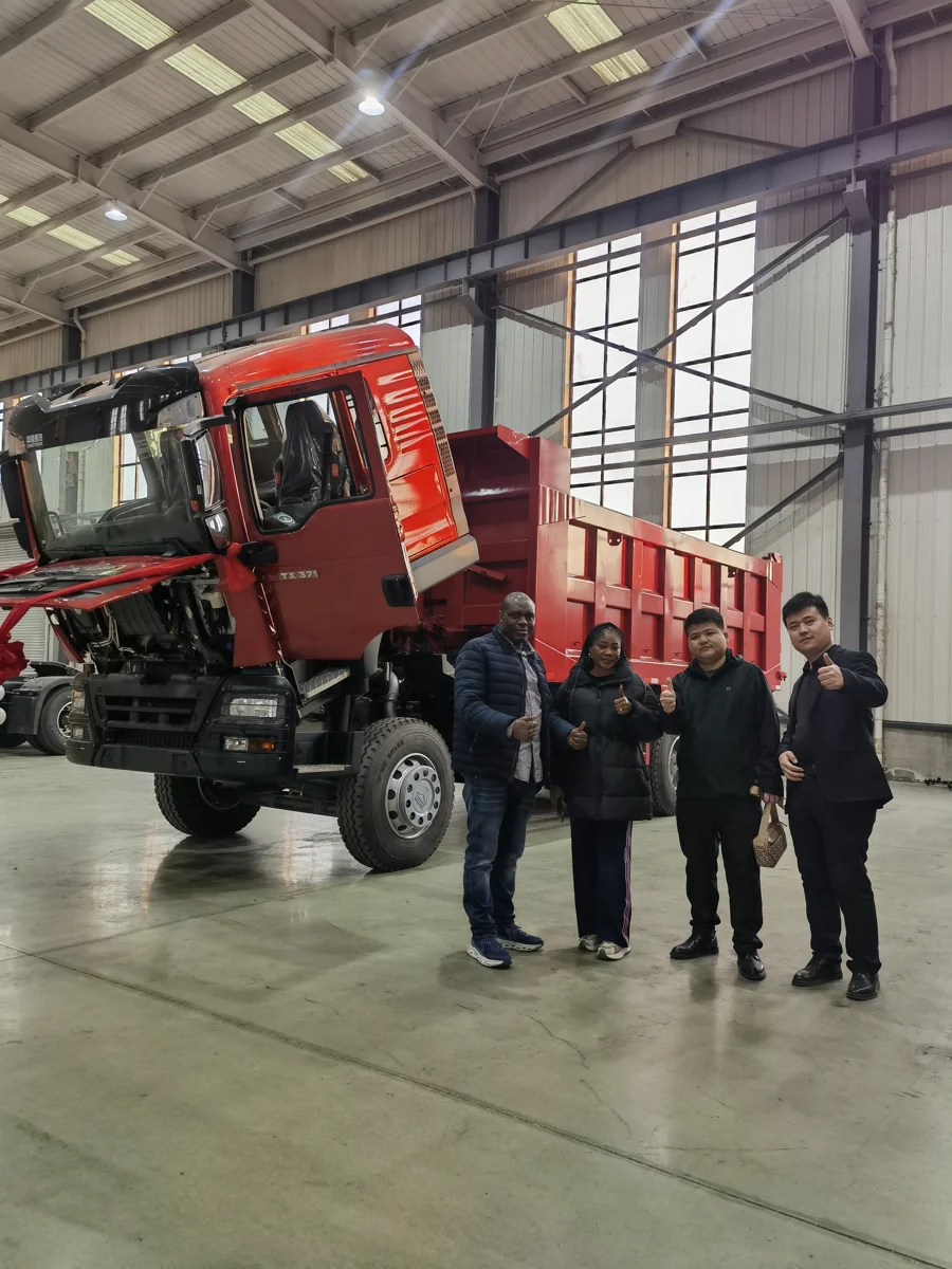 Viewing a dump truck